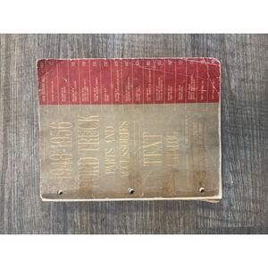 1948-1956 Ford Truck Parts and Accessories Text Catalog Vintage Manual